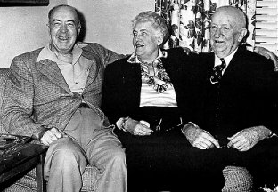 Ed with lifelong friend Bert Weston and wife Margaret